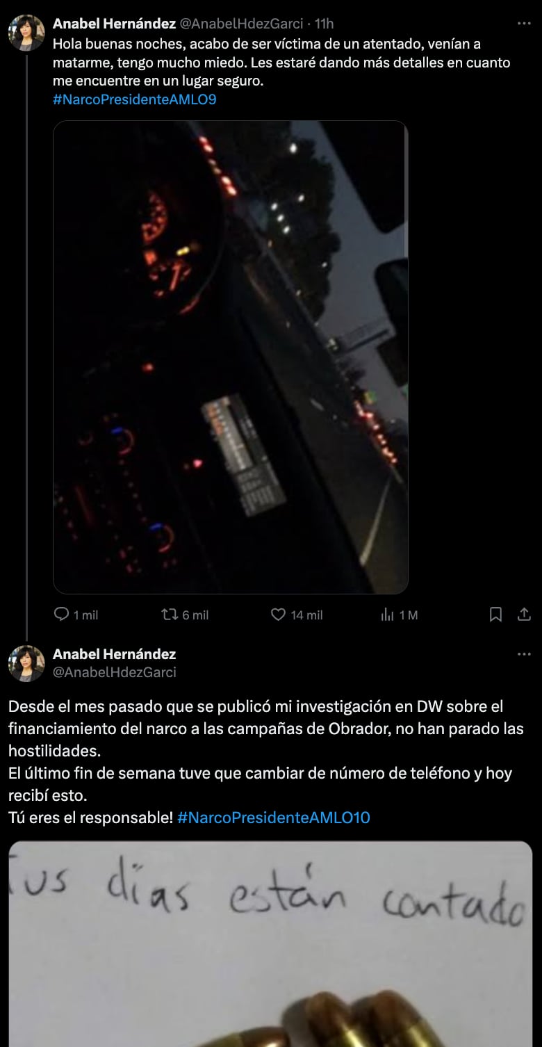 Supuesta denuncia de Anabel Hernández
