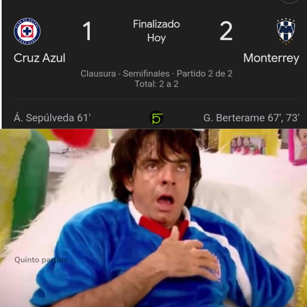 Meme del Cruz Azul vs Rayados tras  el final agónico de las semifinales.
