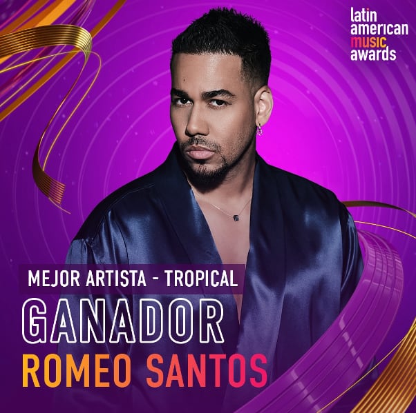 Romeo Santos gana a Mejor Artista – Tropical
