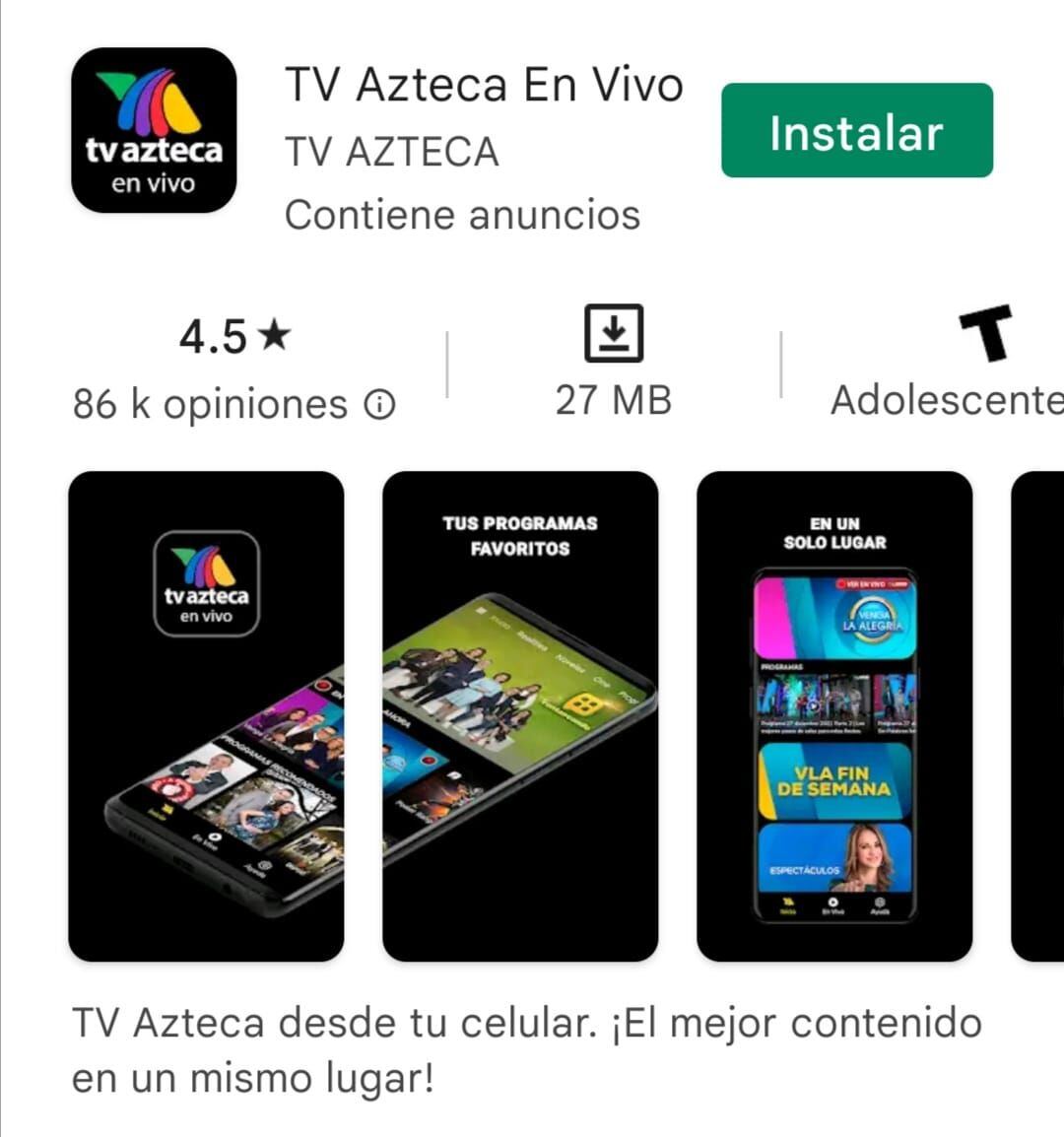 App TV Azteca en Vivo