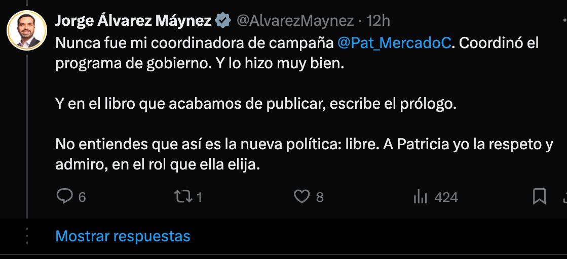 Jorge Álvarez Máynez responde a ex moderador del debate presidencial por dichos en su contra