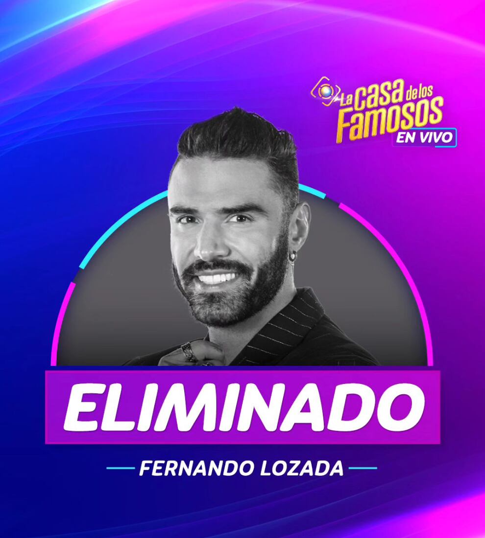 Fernando Lozada, eliminado de La Casa de los Famosos 2024