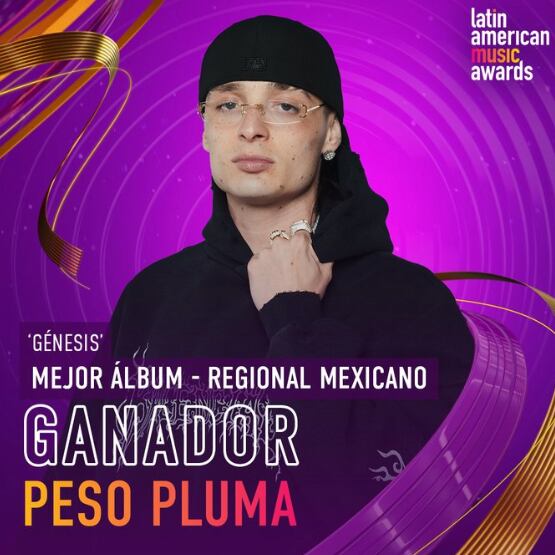 Peso Pluma gana a Mejor Álbum Regional Mexicano