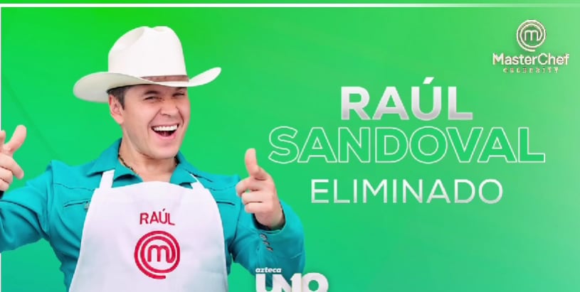 Raúl Sandoval es el décimo de MasterChef Celebrity 2024