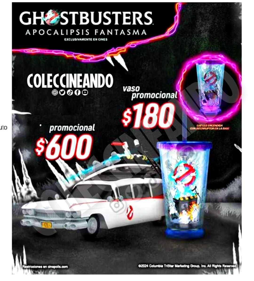 Palomera de Ghostbusters: Apocalipsis Fantasma en Cinépolis