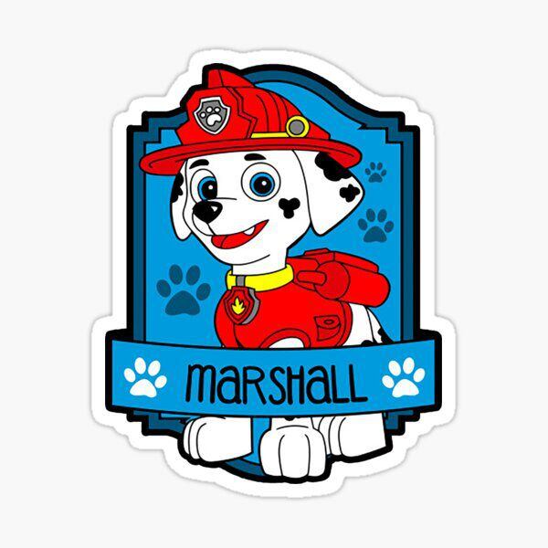 Stickers de Marshall de Paw Patrol para descargar