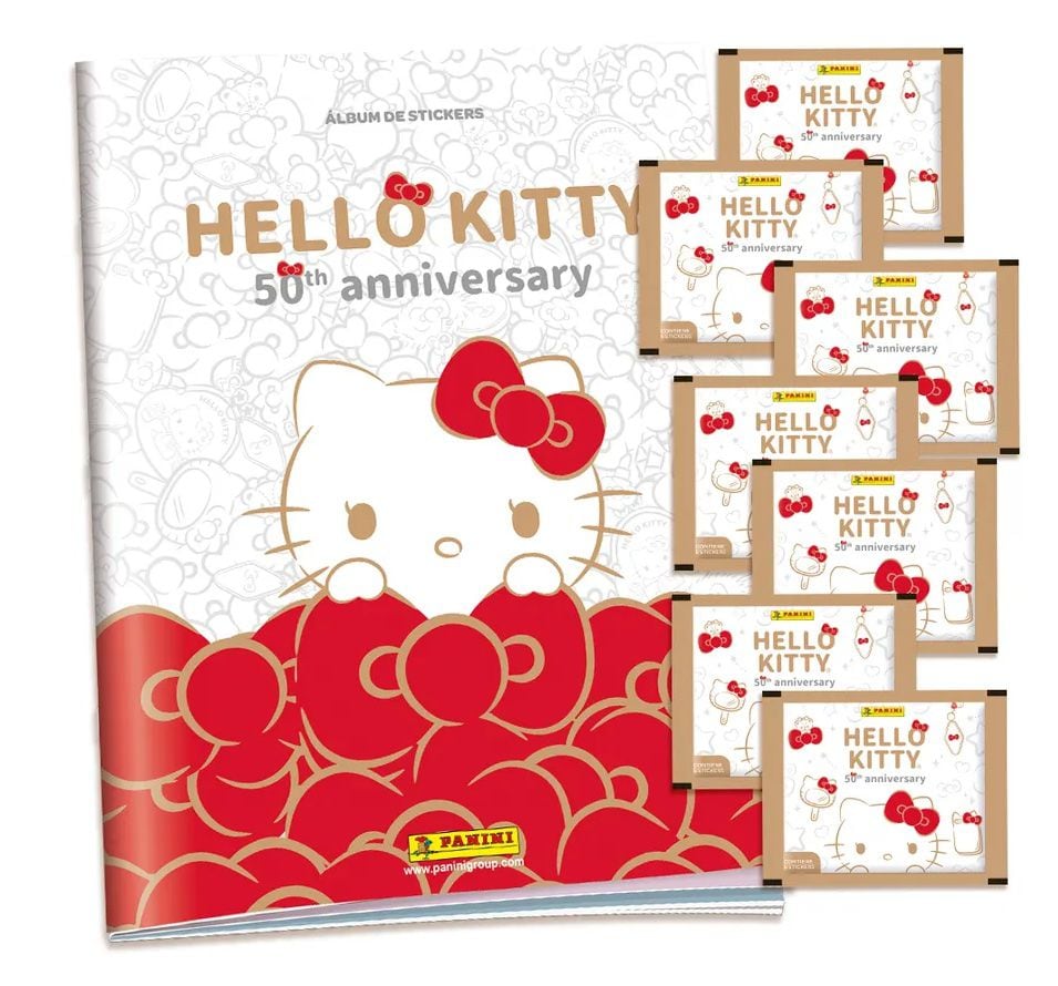 Álbum de estampas de Hello Kitty 2024 de Panini por sus 50 años