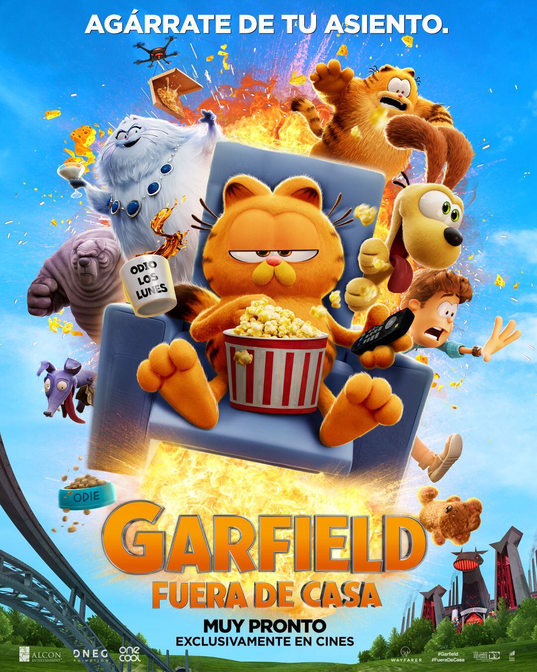 Póster Garfield: Fuera de Casa