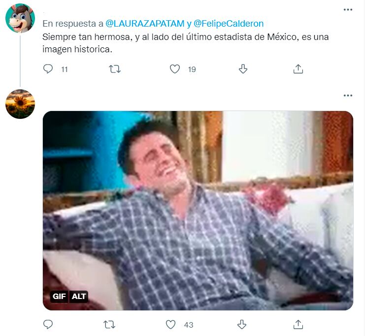 comentarios de Twitter hacia Laura Zapata