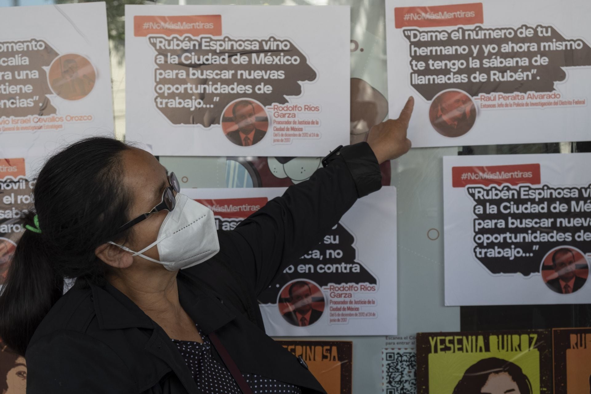 Protesta en la Fiscalía de CDMX a 7 años del caso Narvarte