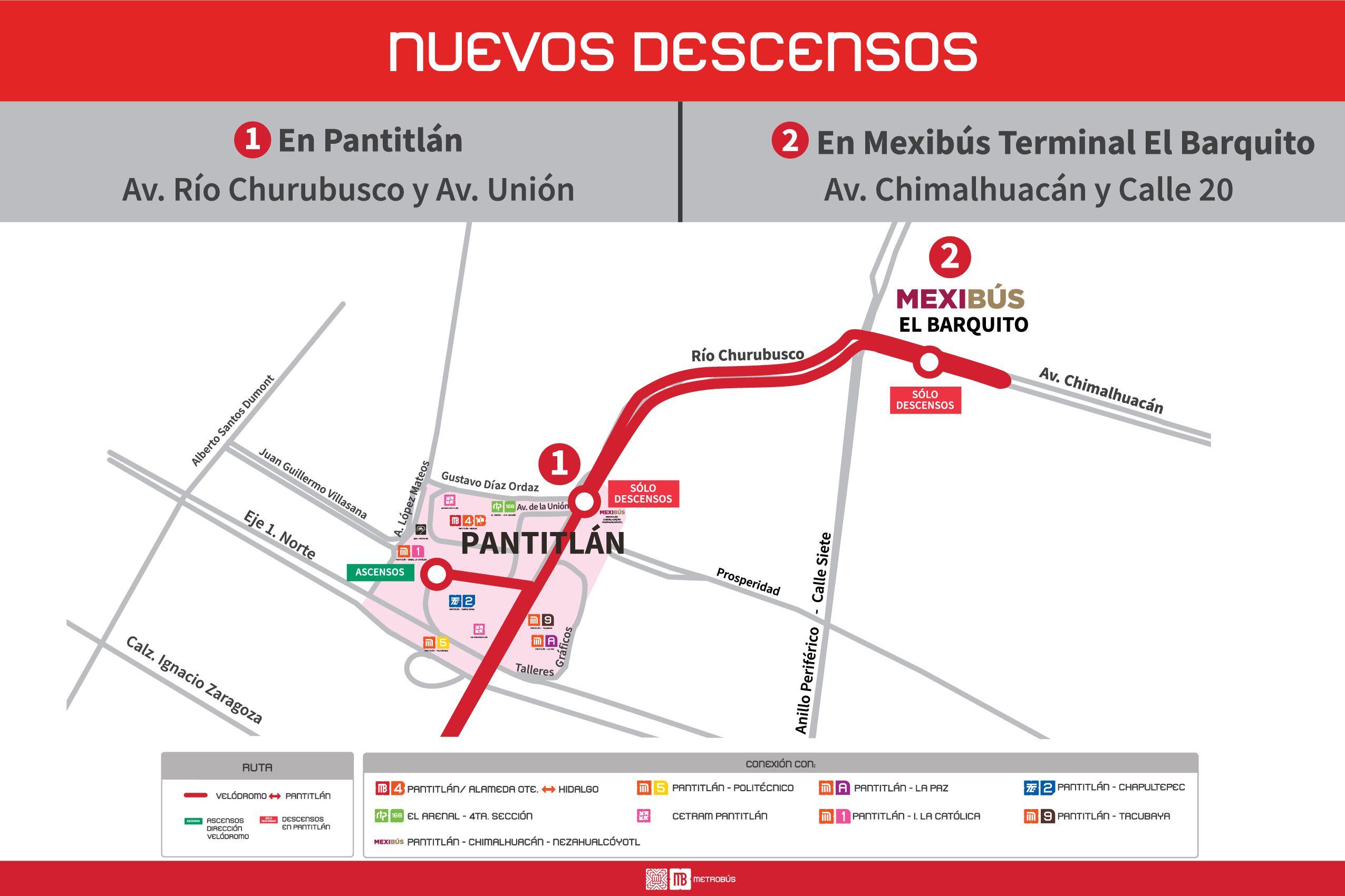 Metrobús tendrá cambios en servicio de Pantitlán a Velódromo; toma nota