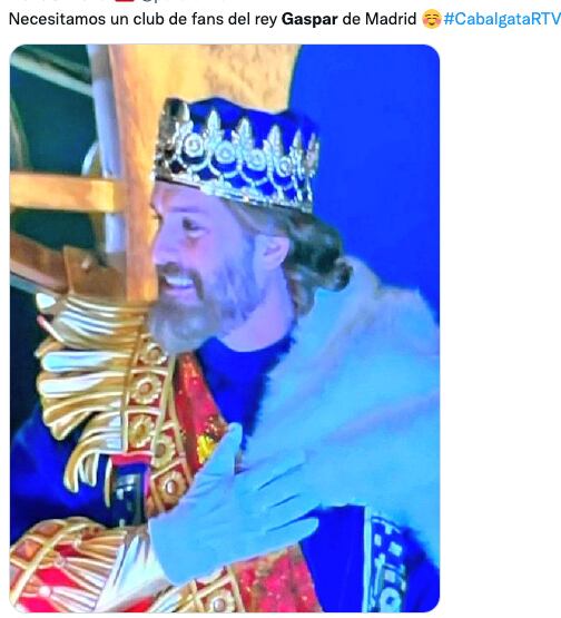 El Rey Mago Gaspar rompe corazones tras su participación en la Cabalgata de Reyes Magos 2023