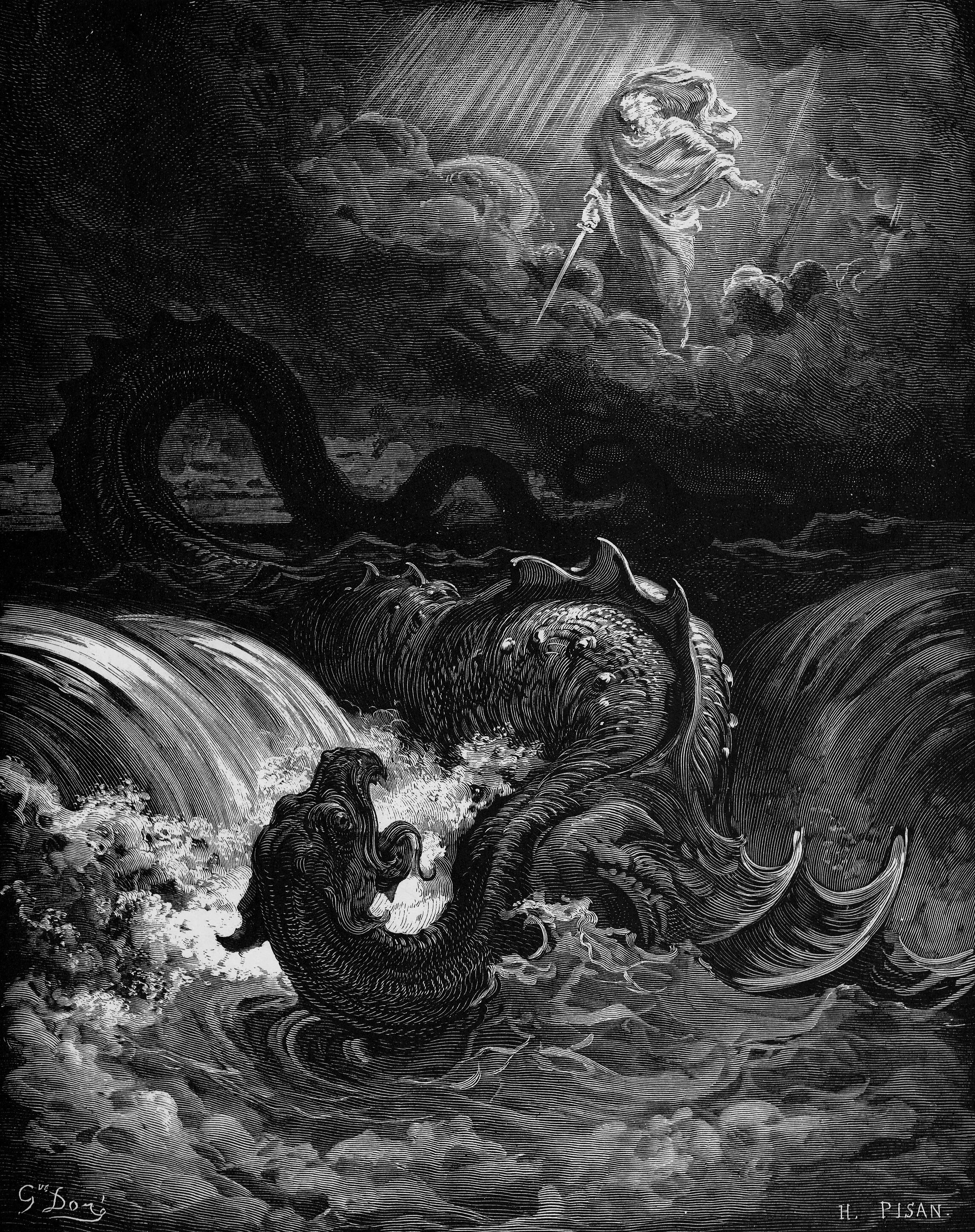 Leviathán, monstruo biblico que sería inspiración de Godzillla