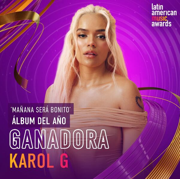 Karol G gana a Álbum Del Año