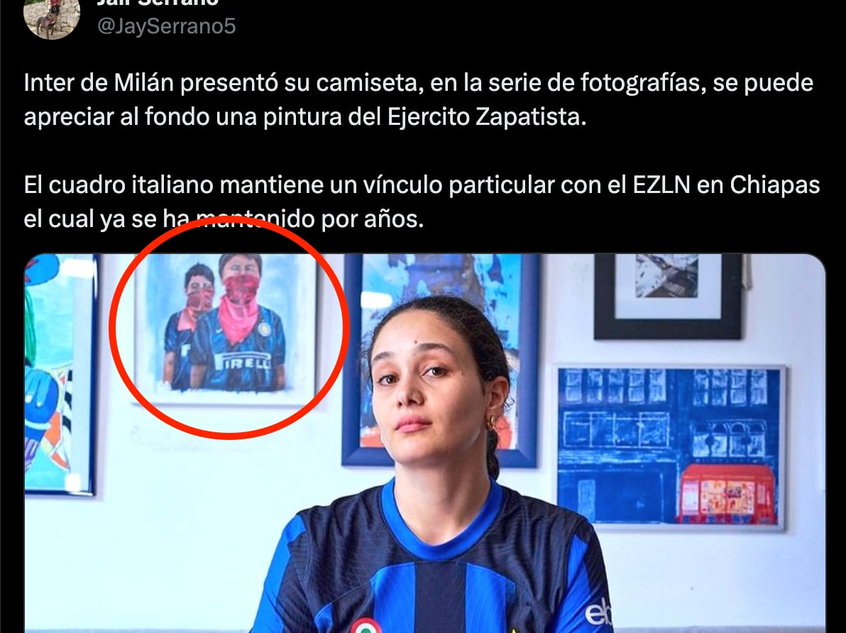 Inter de Milán y Ejercito Zapatista