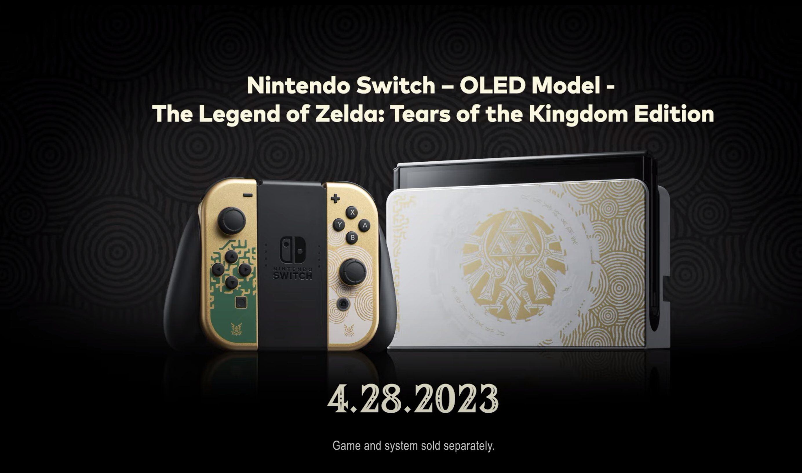 Presentan el nuevo Nintendo Switch OLED versión Zelda Tears of the Kingdom Edition