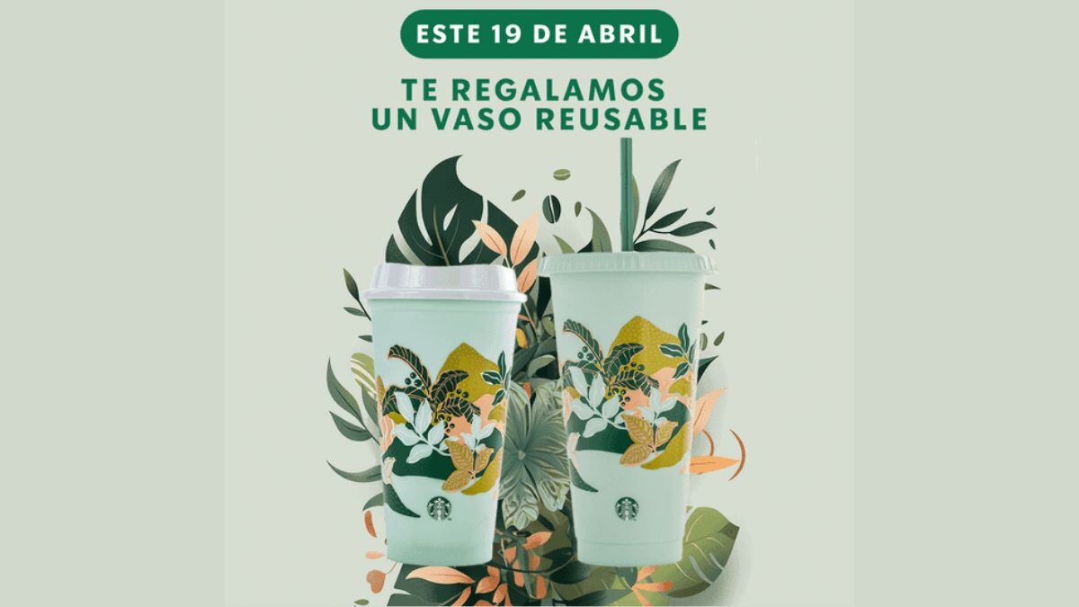 Starbucks dará un vaso reusable por el Día de la Tierra