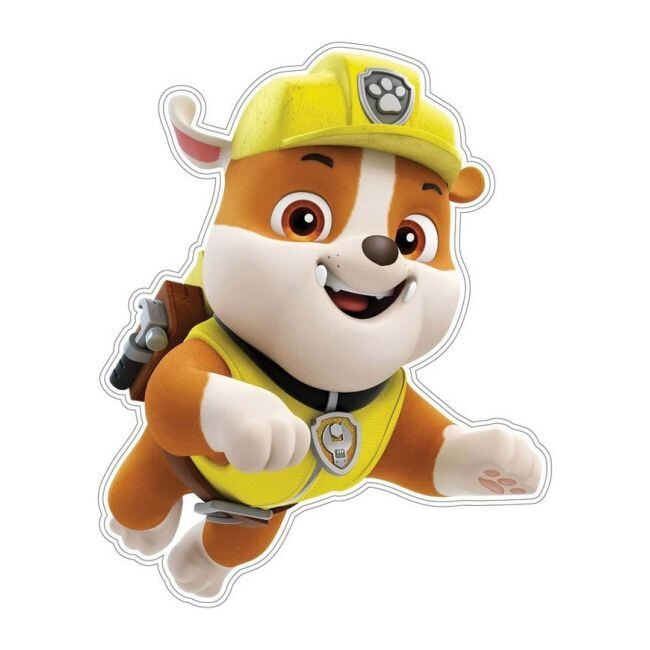 Stickers de Rubble: 6 estampas para descargar que protagoniza el perrito constructor de Paw Patr
