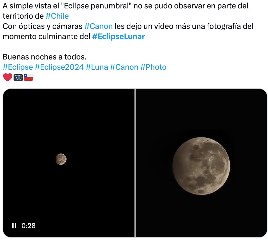 Las mejores fotos del eclipse lunar penumbral desde México