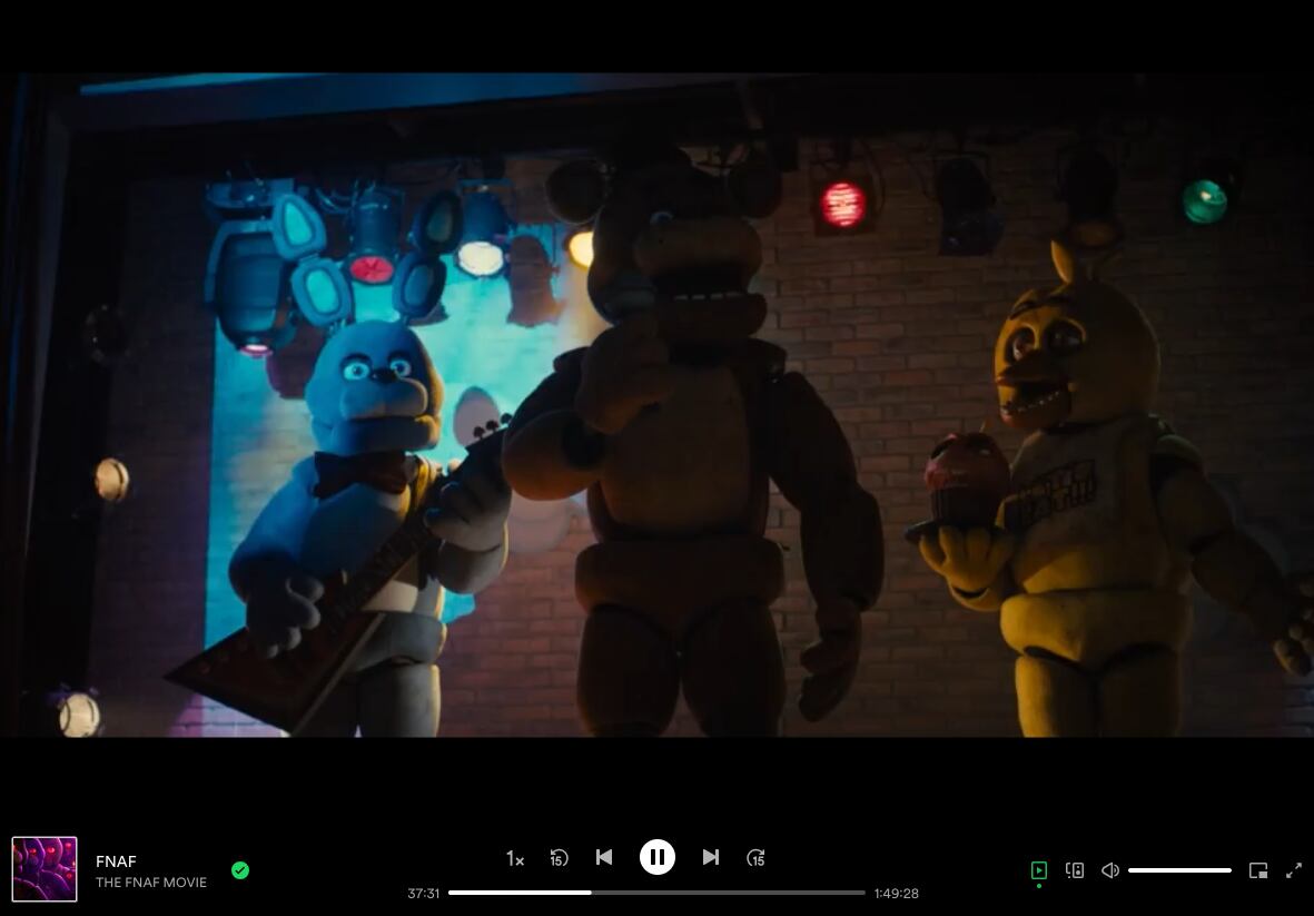 La película de Five Nights at Freddy’s está en Spotify