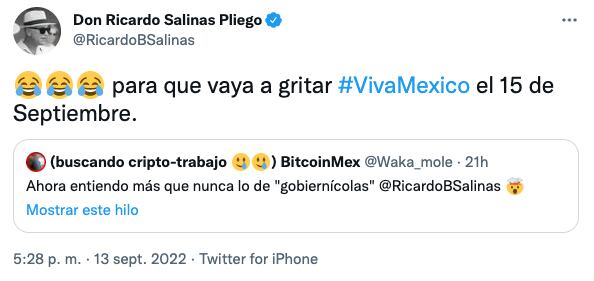 ¿Ricardo Salinas Pliego celebra el 15 de septiembre?
