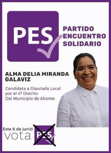 Alma Delia Miranda Galaviz, candidata en Sinaloa