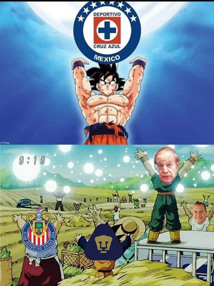 Meme de la final Cruz Azul vs América.