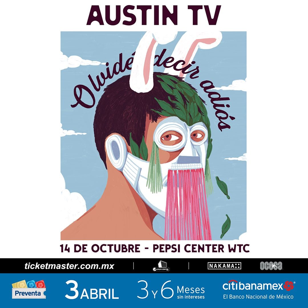 Cartel del concierto de Austin TV en Pepsi Center de la CDMX