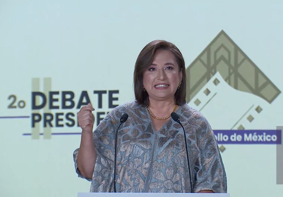 Xóchitl Gálvez fue regañada en el segundo debate presidencial