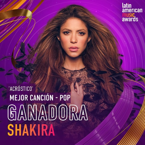 Shakira gana a Mejor Canción – Pop
