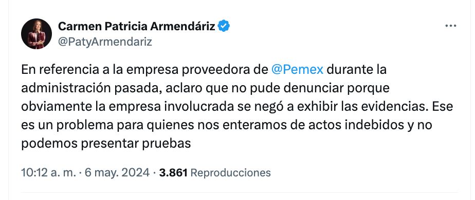 Carmen Armendáriz narró su experiencia con Pemex
