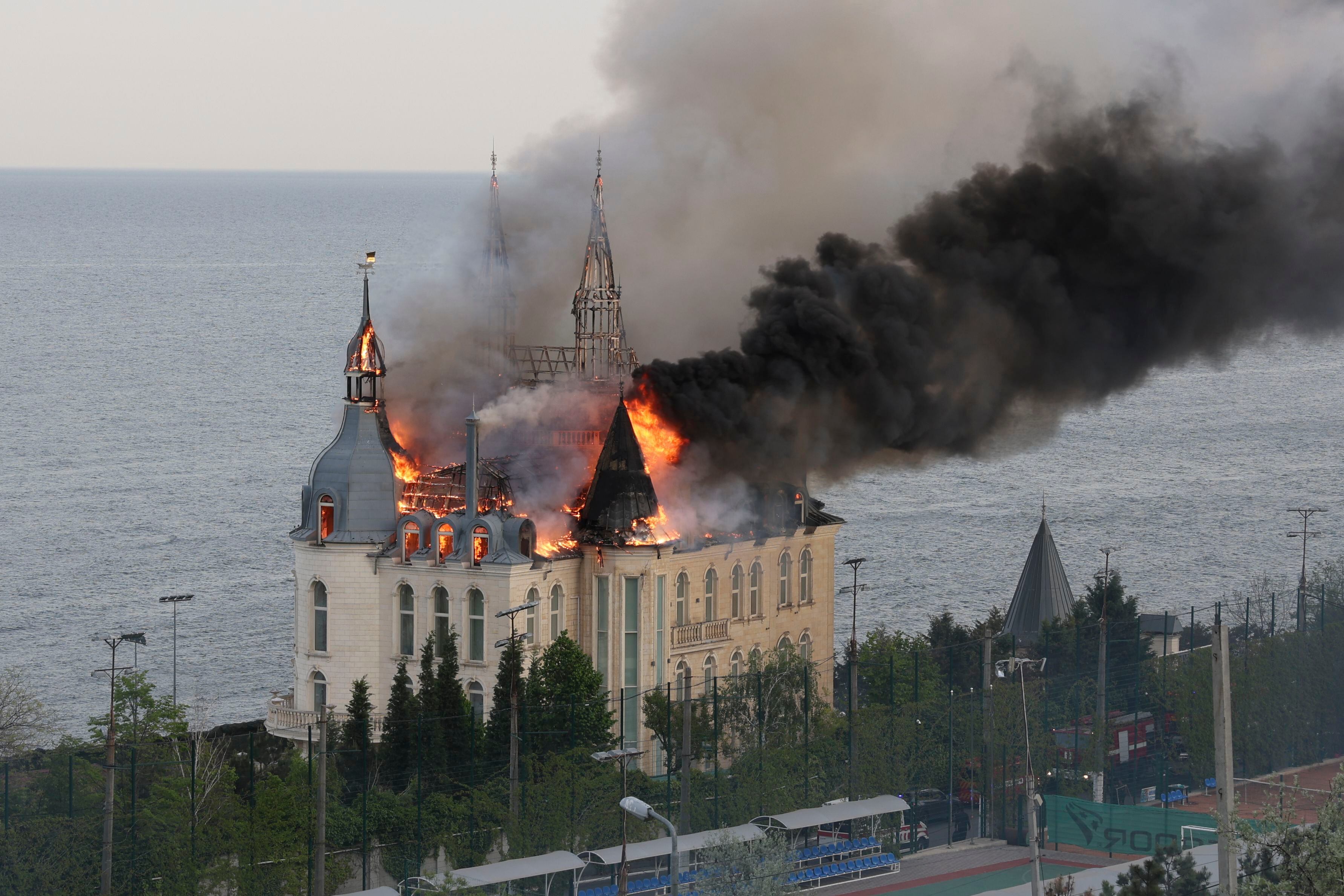 El castillo de Harry Potter en Odesa ha sido destruido por ataque militar de Rusia