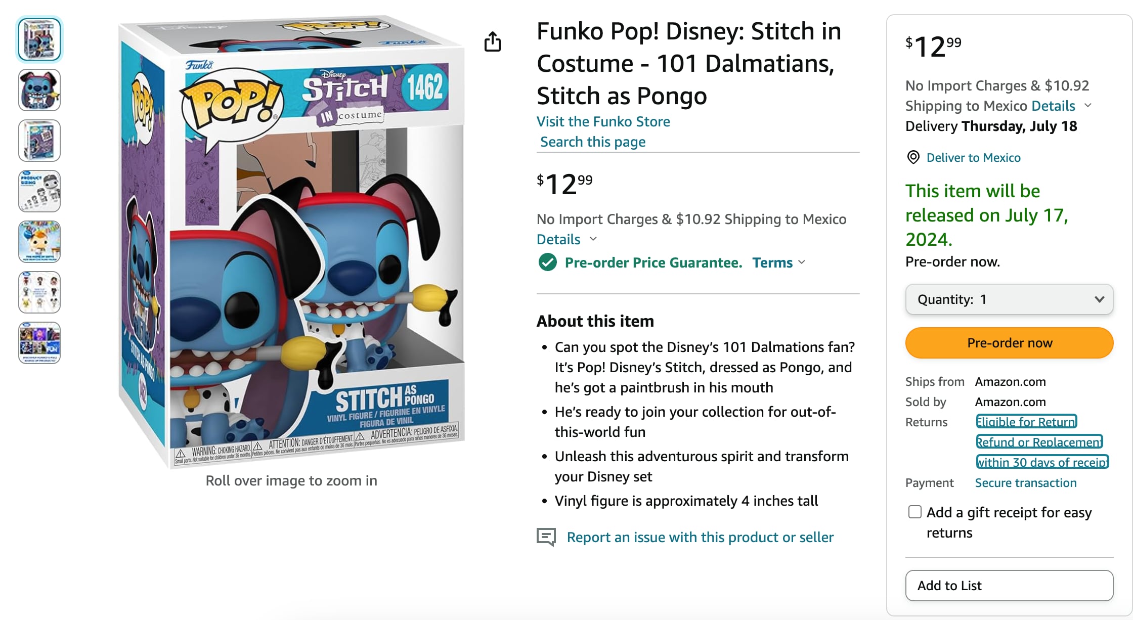 Esta es la colección de Funkos de Stitch que homenajea a personajes de Disney