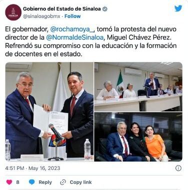 Gobierno de Sinaloa en compromiso con la educación y formación del Estado