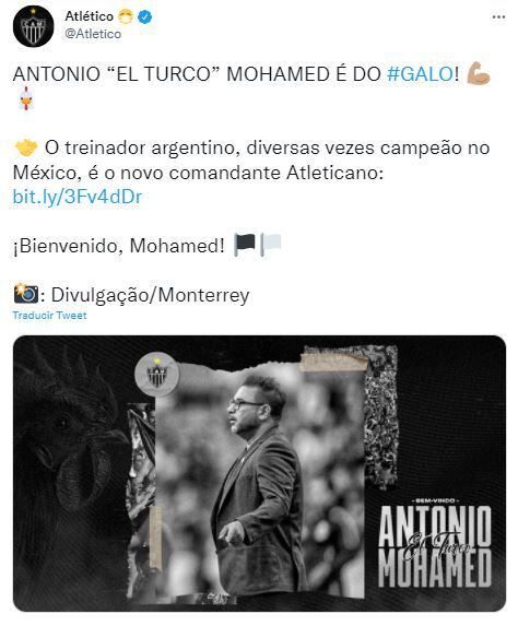 Presentación del Turco Mohamed con Atlético Mineiro