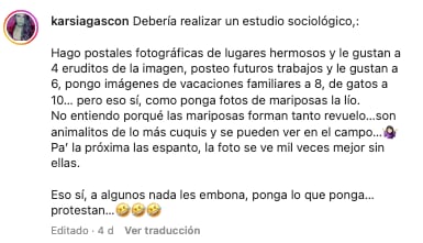 Karla Sofía Gascón reacciona a críticas por su desnudo