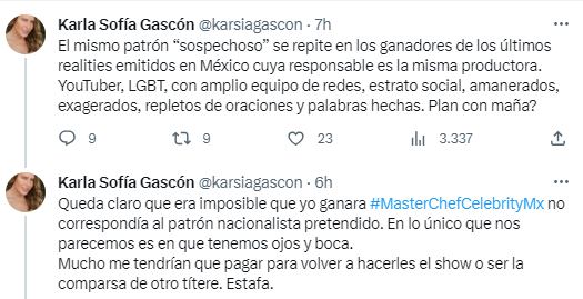 Karla Sofía Gascón se va contra Wendy Guevara tras ganar La Casa de los Famosos México.