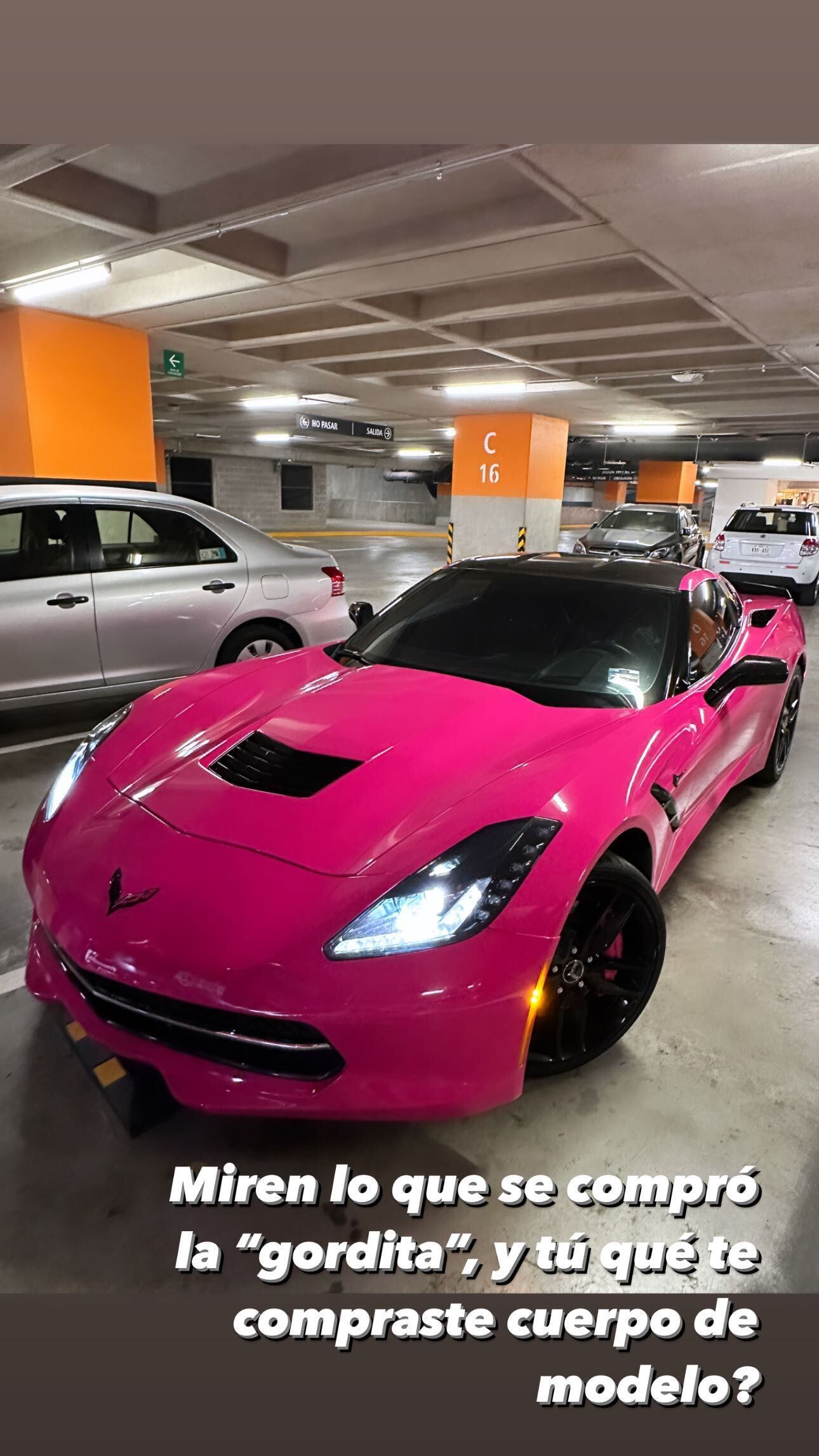 Karely Ruiz manda mensaje a haters tras la compra de su Corvette rosa.