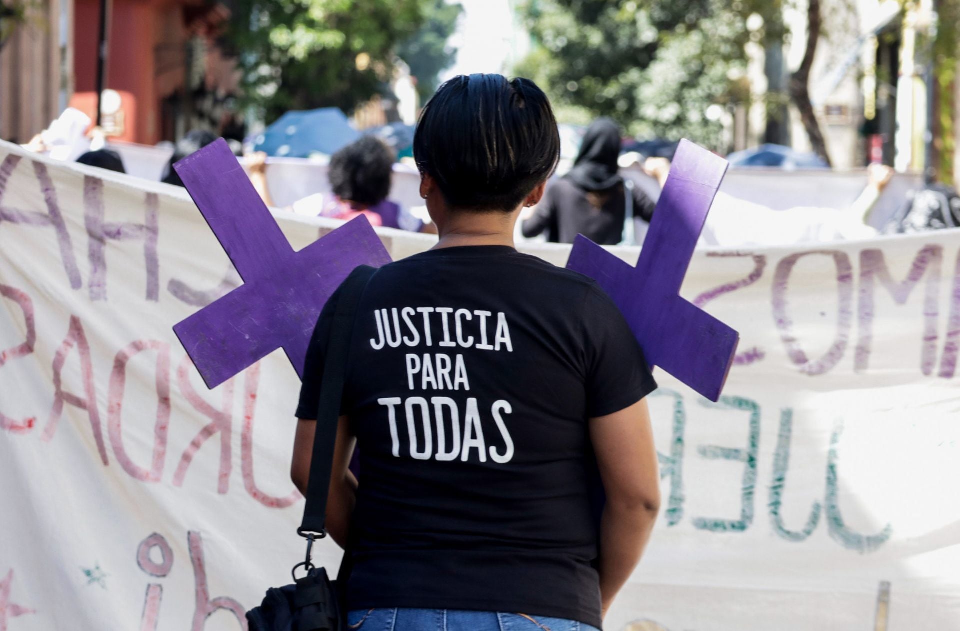 Protesta contra la violencia feminicida en México