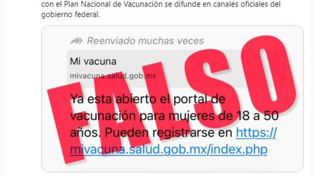 Hugo López-Gatell. Desmiente Fake news vacunación