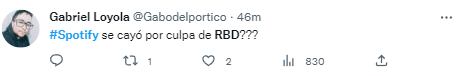 Reacciones a la caída de Spotify por euforia de boletos para RBD
