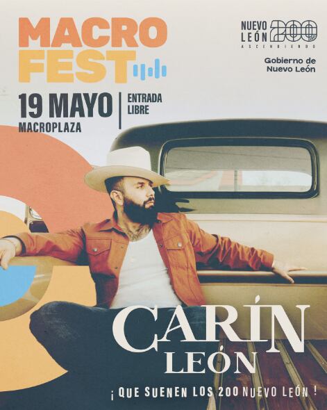 Fecha del concierto gratis de Carín León en Monterrey