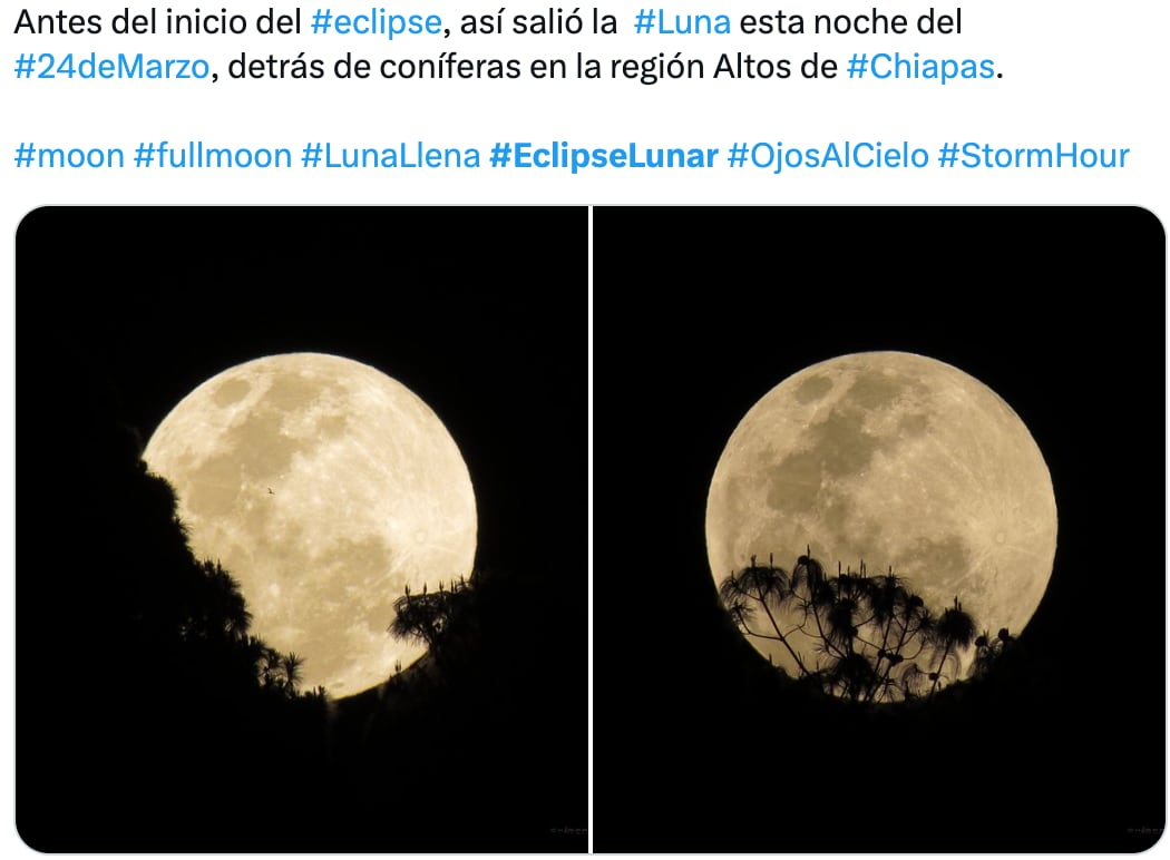 Las mejores fotos del eclipse lunar penumbral desde México