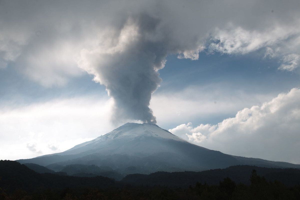 El volcán Popocatépetl está en Amarillo fase 3