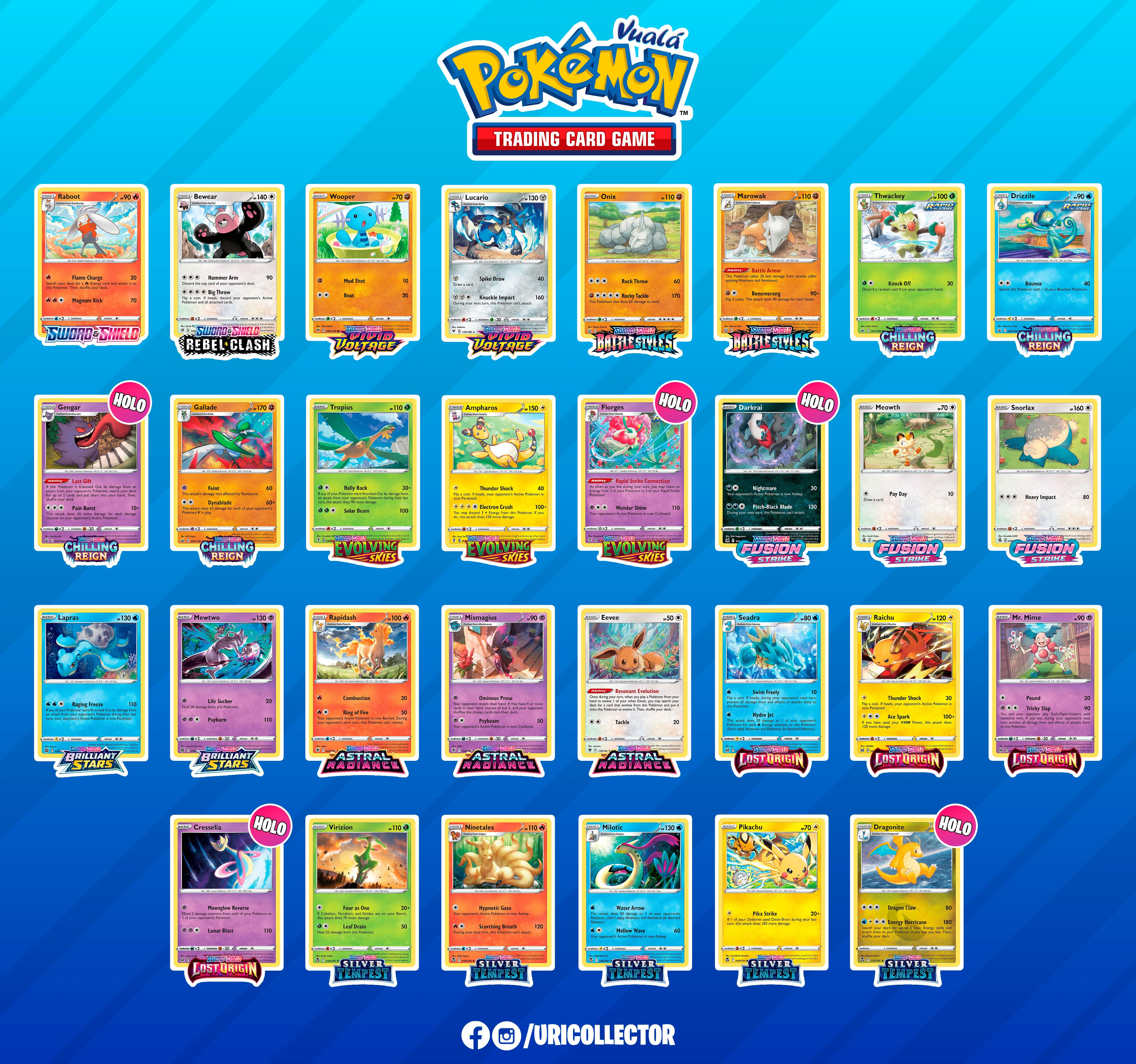 Colección de Cartas Pokémon de Vualá