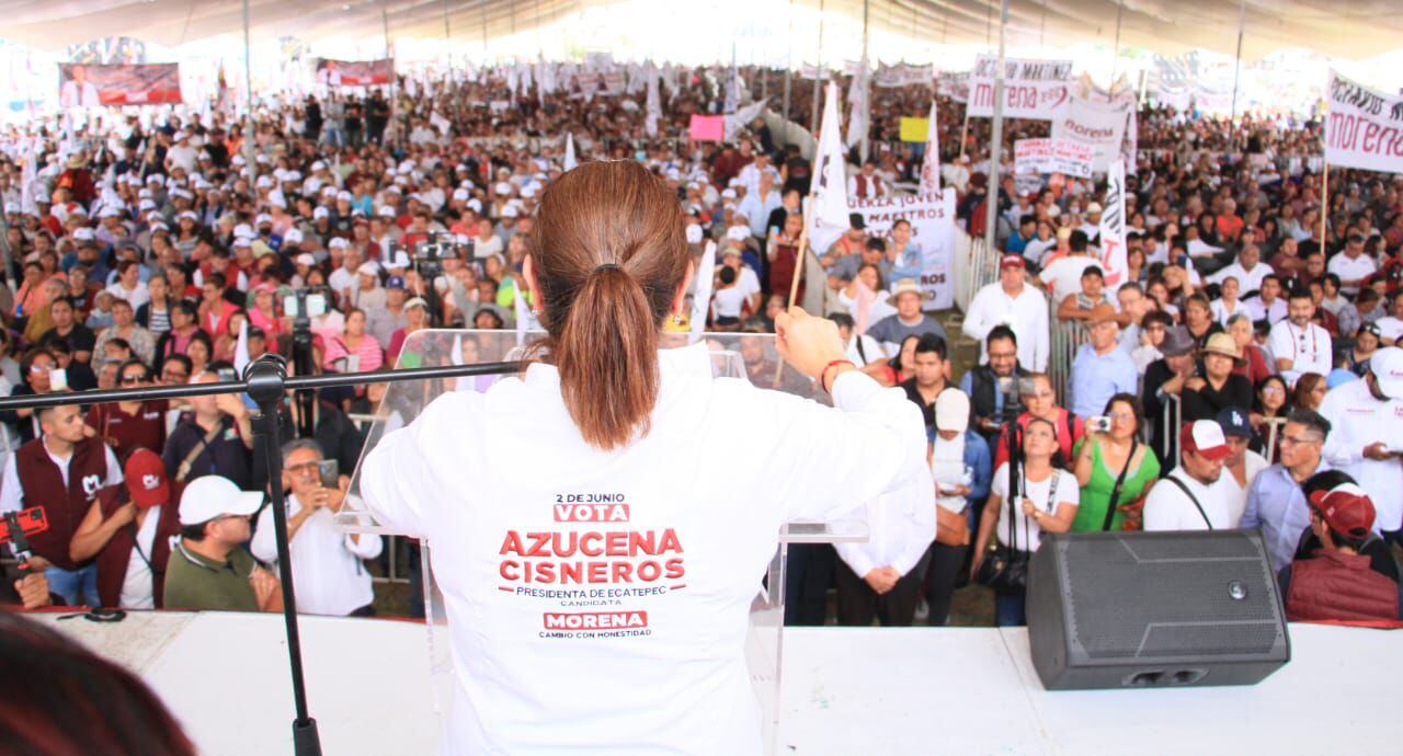 Azucena Cisneros Coss anuncia propuestas para mejorar Ecatepec