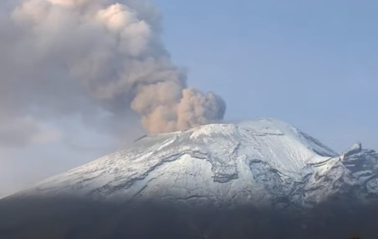 Volcán Popocatépetl hoy, 24 de mayo