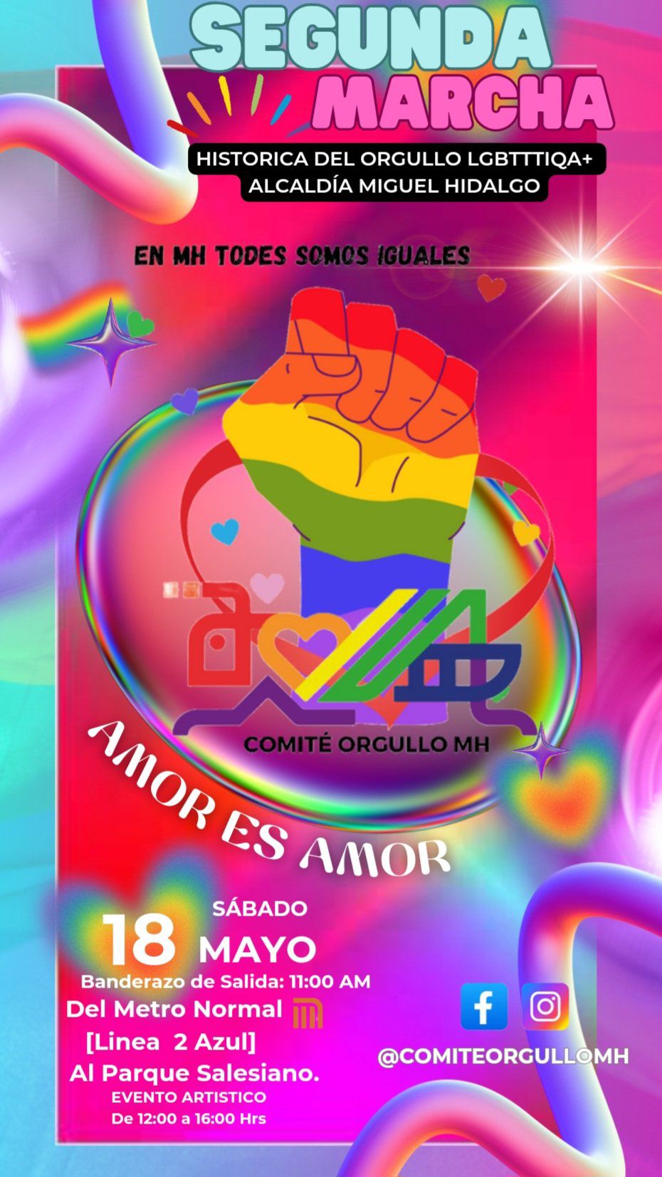 Marcha LGBT Miguel Hidalgo