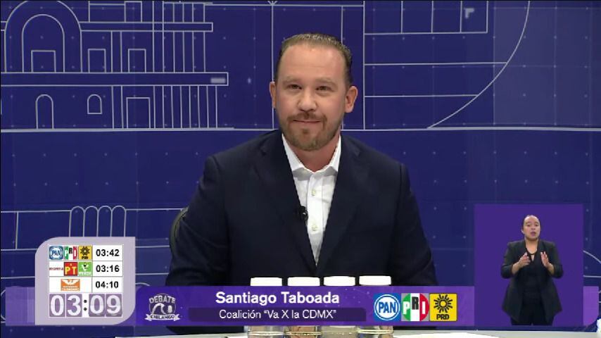 Santiago Taboada en el segundo debate CDMX