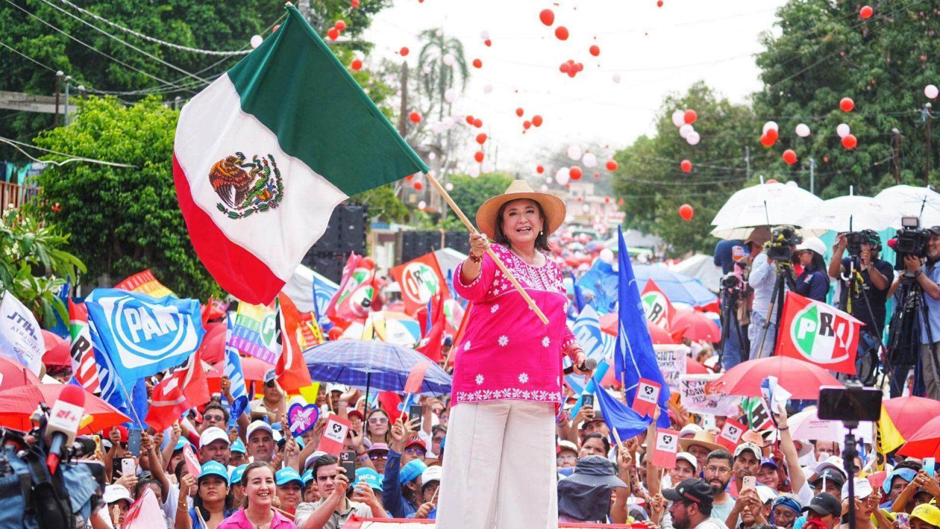 Xóchitl Gálvez, candidata a la presidencia de la república por la coalición Fuerza y Corazón por México